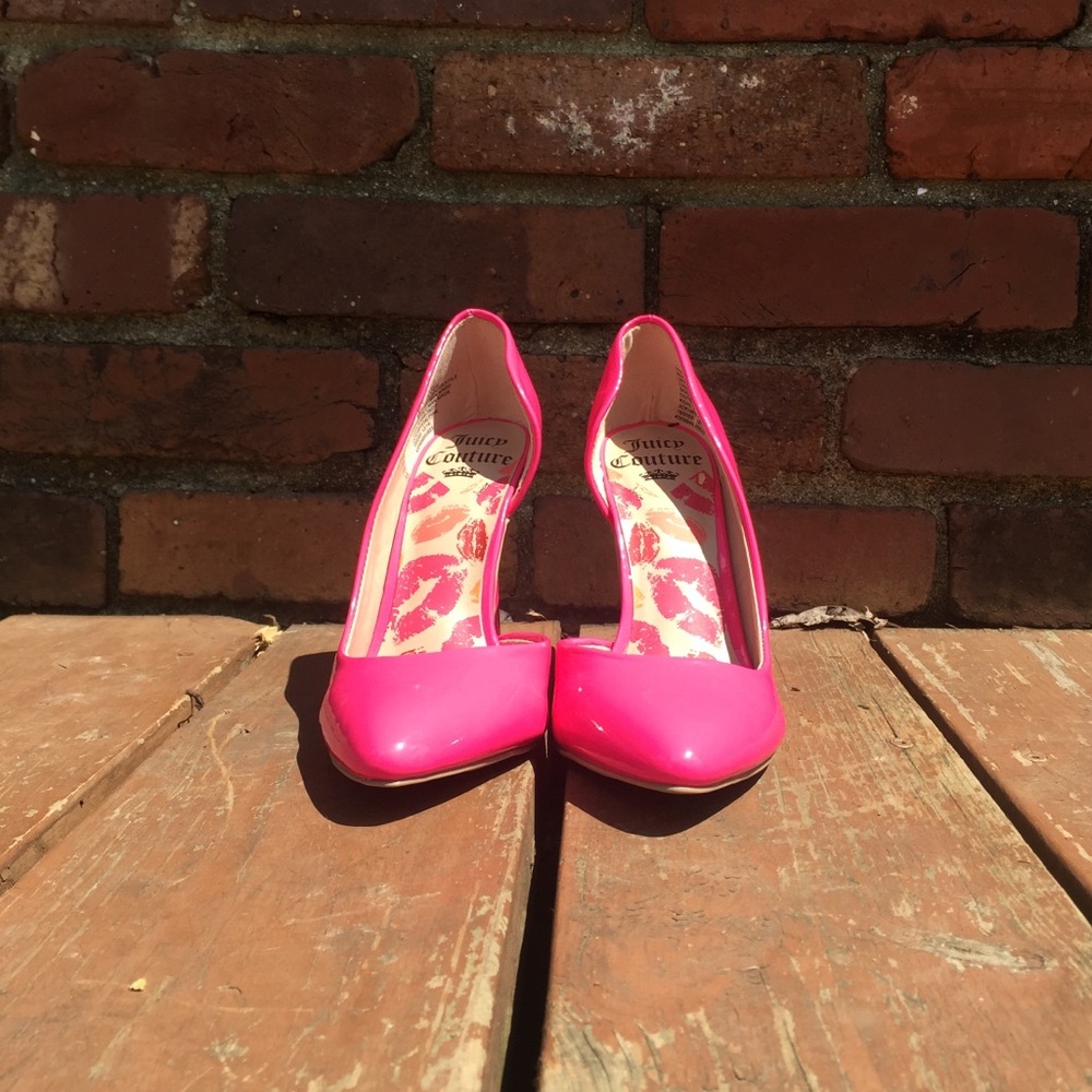 Juicy Couture hot pink high heels